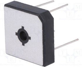 MBR2505W, Диодный мост: однофазный, Urmax: 50В, If: 25А, Ifsm: 400А, MBR-25W