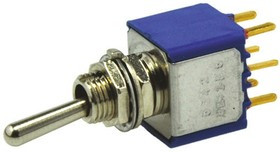 5247CDB, Toggle Switches DPDT 0.4VA 20VAC/DC 10.5mmMom-Off-Mom