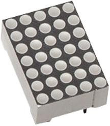 HDSP-703E, Светодиодный Матричный Дисплей, Красный, 2.05 В, 2.5 мкд, 5 x 7, 17.78мм x 12.7мм, 632 нм