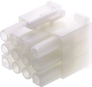 39-03-6124, STANDARD .093" Female Connector Housing, 6.7mm Pitch, 12 Way, 3 Row 39-03-6124, STANDARD .093" Female Connector Housing, 6.7mm Pitch, 12 Way, 3 Row