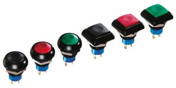IPC3SAD7/1, Push Button Switch, Momentary, Panel Mount, 12mm Cutout, SPST, 48V ac, IP67 IPC3SAD7/1, Push Button Switch, Momentary, Panel Mount, 12mm Cutout, SPST, 48V ac, IP67