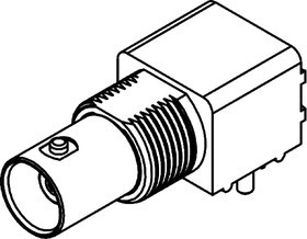 73171-4350, BNC Series, jack PCB Mount BNC Connector, 50, Through Hole Termination, Right Angle Body 73171-4350, BNC Series, jack PCB Mount BNC Connector, 50, Through Hole Termination, Right Angle Body