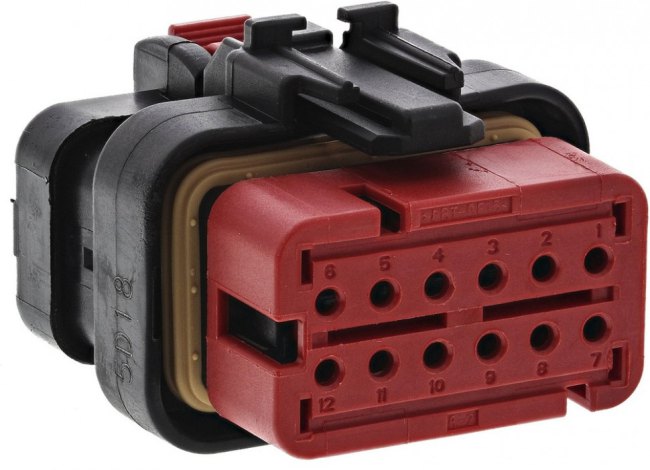 776437-1, Automotive Connectors PLUG ASSY 12PS 14-18 RED 776437-1, Automotive Connectors PLUG ASSY 12PS 14-18 RED