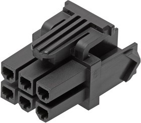 172708-0122, Conn Housing RCP 22 POS 4.2mm Crimp ST Cable Mount Black Bag