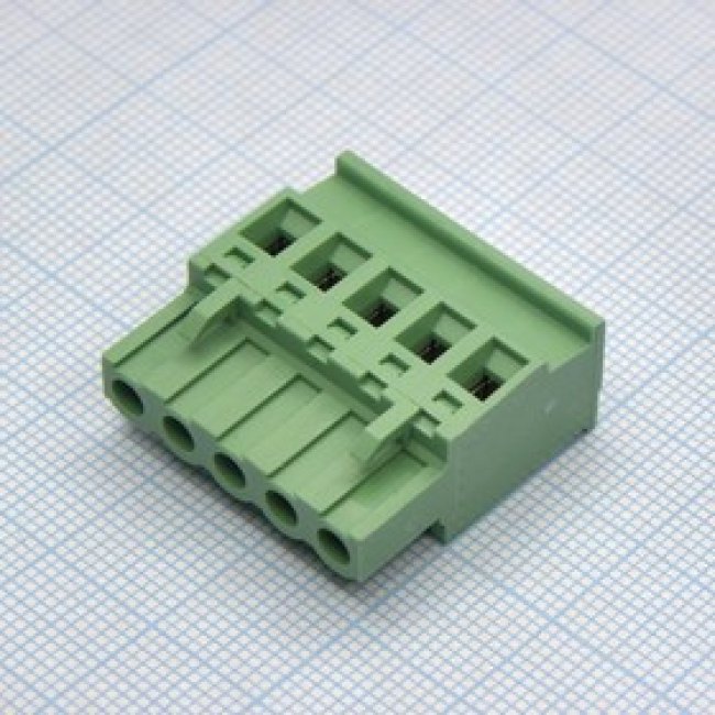 2EDGKA-5.08- 05P-14-00A(H), Разъемный клеммный блок 5 контактов шаг 5.08мм