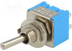 PRZELBL2X3, Переключатель: тумблер, Пол: 2, DPDT, ON-ON, 3A/250ВAC, -25--85°C