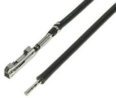 217791-1103, Rectangular Cable Assemblies SQUBA 1.8 F-S 225MM 24 AWG LEADS BK Sn