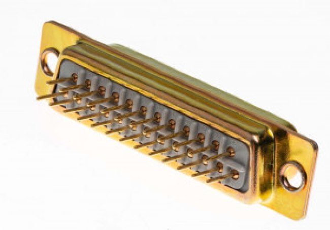 25 Way Through Hole D-sub Connector Plug 25 Way Through Hole D-sub Connector Plug