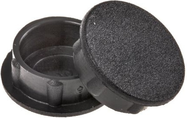 C150-BLK, 15mm Black Potentiometer Knob Cap, C150-BLK