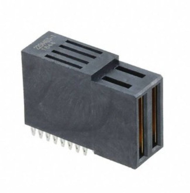 2204403-1, Conn Board to Board HDR 2Power POS 5mm Press Fit RA Thru-Hole Box/Tray 2204403-1, Conn Board to Board HDR 2Power POS 5mm Press Fit RA Thru-Hole Box/Tray