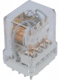 R15-4P-24VDC, Реле промышленное, 4PDT контакты, Uобмотки 24VDC, 10A/250ВAC