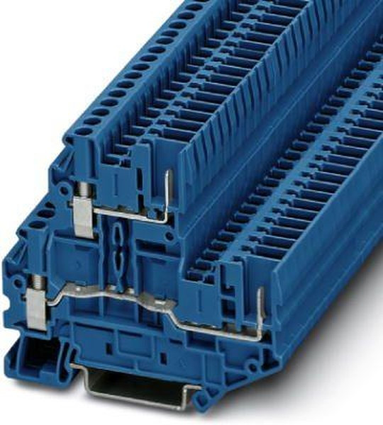 3060364, UTTB 2.5/2P BU Series Blue Double Level Terminal Block, 0.14 4mm², Double-Level, Screw 3060364, UTTB 2.5/2P BU Series Blue Double Level Terminal Block, 0.14 4mm², Double-Level, Screw