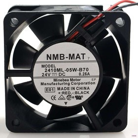 2410ML-05W-B70, Вентилятор NMB-MAT 24v 0.25A 2 pin 60x25 2410ML-05W-B70, Вентилятор NMB-MAT 24v 0.25A 2 pin 60x25