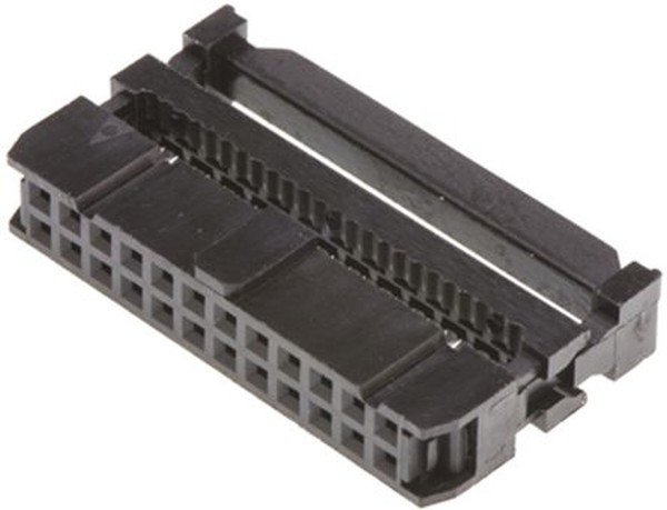 T812124A101CEU, IDC Connector, IDC Receptacle, Female, 2.54 мм, 2 ряда, 24 контакт(-ов), Монтаж на Кабель