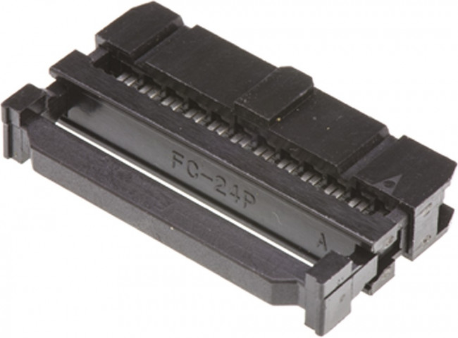 T812124A101CEU, IDC Connector, IDC Receptacle, Female, 2.54 мм, 2 ряда, 24 контакт(-ов), Монтаж на Кабель