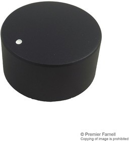 FC7233, Ручка, Вал с Пазом, 6 мм, Алюминий, Круглая с Индикаторной Точкой, 29.8 мм