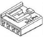 12052856, Automotive Connectors 4P FEMALE BLACK 280 SERIES 30 AMPS