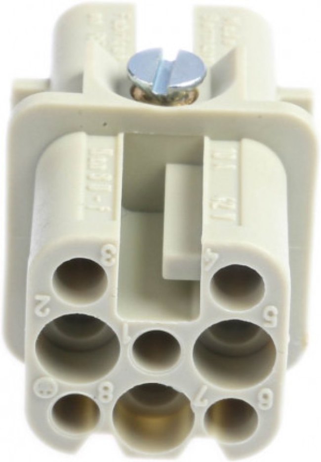 Socket contact insert, 3A, 8 pole, unequipped, crimp connection, 09360083101 Socket contact insert, 3A, 8 pole, unequipped, crimp connection, 09360083101