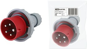 Вилка кабельная IP67 32А 3Р+РЕ+N 380В TDM Вилка кабельная IP67 32А 3Р+РЕ+N 380В TDM