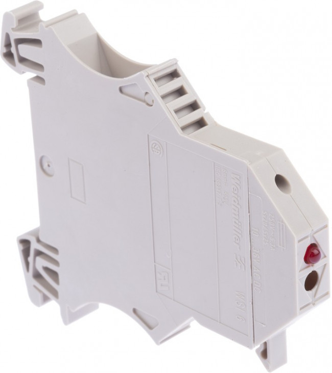 1011300000, WSI Series Beige Fused DIN Rail Terminal, 2.5mm², Single-Level, Screw Termination, Fused