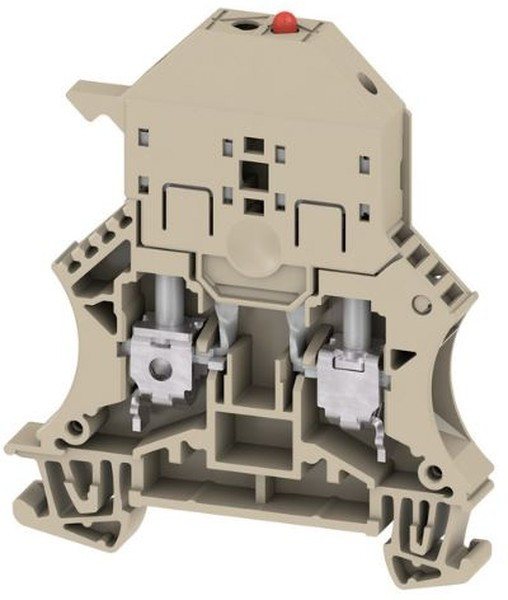 1011300000, WSI Series Beige Fused DIN Rail Terminal, 2.5mm², Single-Level, Screw Termination, Fused