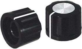 Ручка, внутренний диаметр d6,0, 18 зубцов, размер 16x12, пластик, черный/металл, CF-X5