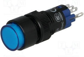 V12Y-11Z-24B, Переключатель: кнопочный, Пол: 2, SPDT, 0,5A/250ВAC, 1A/24ВDC, IP40