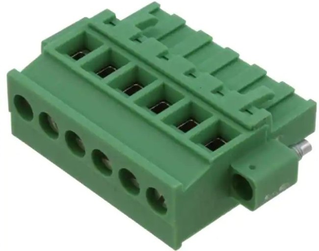 1835517, Pluggable Terminal Blocks 6 Pos 5mm pitch Plug 24-12 AWG Screw