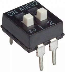 1825057-1, Переключатель: DIP-SWITCH, ON-OFF, 0,1A/24ВDC, Пол: 2, -30-85°C