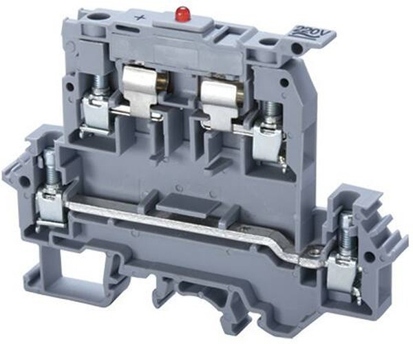 DDFL4U(E)/24, DIN Rail Terminal Blocks Dbl Lvl with LED