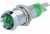 SMBD 08212, Индикат.лампа: LED, вогнутый, 12-14ВDC, Отв: d8,2мм, IP67, металл
