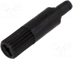 CA14W19B, Ручка, цилиндрическая головка, черный, h: 18,7мм, В: 11,7мм