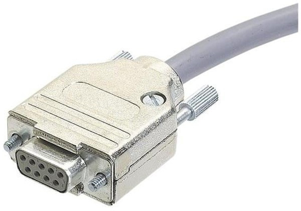 D-Sub connector housing, size: 3 (DB), straight 180°, cable Ø 4 to 10.2 mm, metal, silver, 09670250343 D-Sub connector housing, size: 3 (DB), straight 180°, cable Ø 4 to 10.2 mm, metal, silver, 09670250343