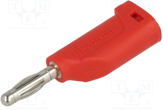 FK 15 L Ni / 1 / RT, Red Male Banana Plug, 4 mm Connector, Solder Termination, 16A, 33 V ac, 70V dc, Nickel Plating FK 15 L Ni / 1 / RT, Red Male Banana Plug, 4 mm Connector, Solder Termination, 16A, 33 V ac, 70V dc, Nickel Plating