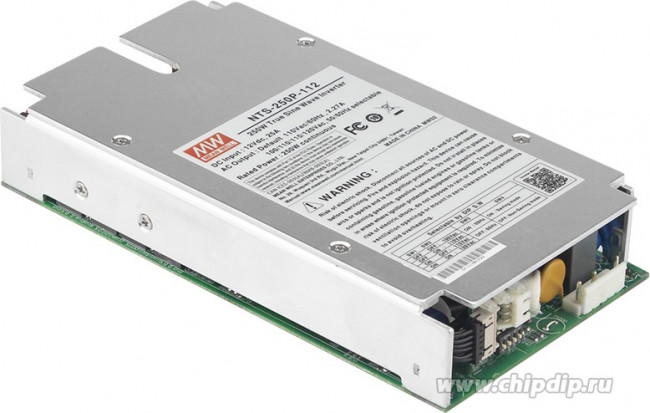 NTS-250P-212, Преобразователь: DC/AC; 250Вт; Uвых: 230ВAC; 10-16,5ВDC; 92%; 25А