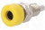 BU403NI-GE, Гнездо, "банан" 4мм, 32А, 33ВAC, 70ВDC, желтый, никелированные