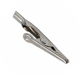 BU-60PR2, Crocodile Clip, Nickel-Plated Steel, Steel Contact, 10A, Natural