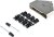 8655MH3701BKLF, 8655MH Series Die Cast Zinc D Sub Backshell, 37 Way, Strain Relief 8655MH3701BKLF, 8655MH Series Die Cast Zinc D Sub Backshell, 37 Way, Strain Relief