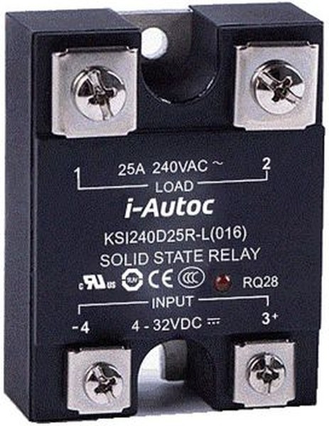 KSI240D25-L(068), KSI Series Solid State Relay, 25 A Load, Panel Mount, 280 V ac Load, 32 V dc Control