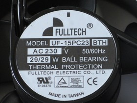 Вентилятор FULLTECH UF-15PC23 BTH 230v 29w 172x150x50 2 pin клеммник 172x150x51