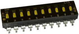 219-10LPST, DIP Switches / SIP Switches SPST 10 switch sections