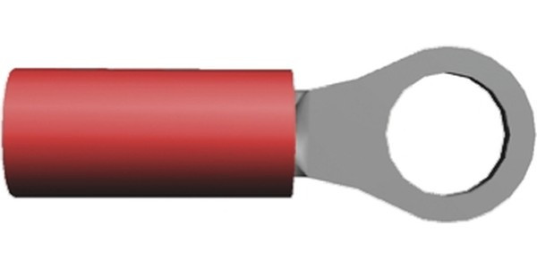 31887, TERMINAL, RING TONGUE, #10, CRIMP, RED