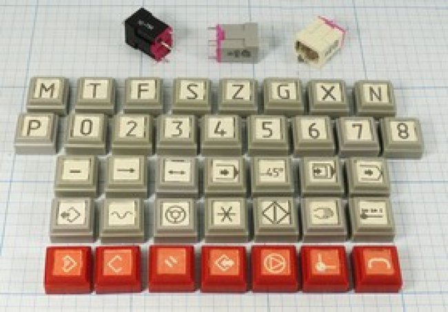Переключатель кнопочный, 17x17x25, 36В, 0.1А, 2xON-(OFF), контакты 4P, НЦ-31