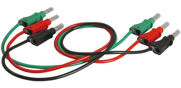 TL 9120, Test Leads 50cm Stacking Retractable Sleeve Plug Output Cable Kit