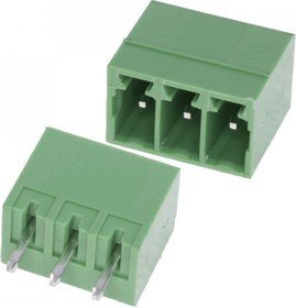 15EDGVC-3.5-03P-14-00AH, Клеммник, 3-контактный, 3.5мм, прямой 15EDGVC-3.5-03P-14-00AH, Клеммник, 3-контактный, 3.5мм, прямой