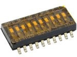 GDH10STR04 (1-1571983-4), DIP / SIP переключатель, 10 схем(-а), SPST, SMD (Поверхностный Монтаж), GDH Series, DIP, 24 В
