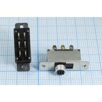 Движковый переключатель на два положения, DPDT, ON-ON, 1731 ПДв 15,0x 7,5h4\ 6C\0,3А 50В\DPDT\2отвM2