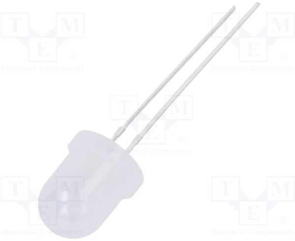 OSG59A8132A, LED; 8mm; green; 12000?1400mcd; 30°; Front: convex; 2.8?3.6V