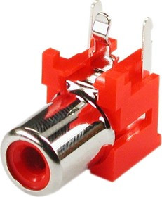 RS-105A, RCA гнездо на плату угловое