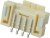 560020-0430, Headers &amp; Wire Housings WTB Header SR Vert. 5 Crcts Gold Over Nickel NAT